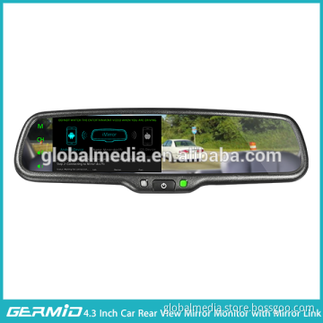 germid rearview mirror 4.3 inch lcd monitor with mirror link,around view camera system